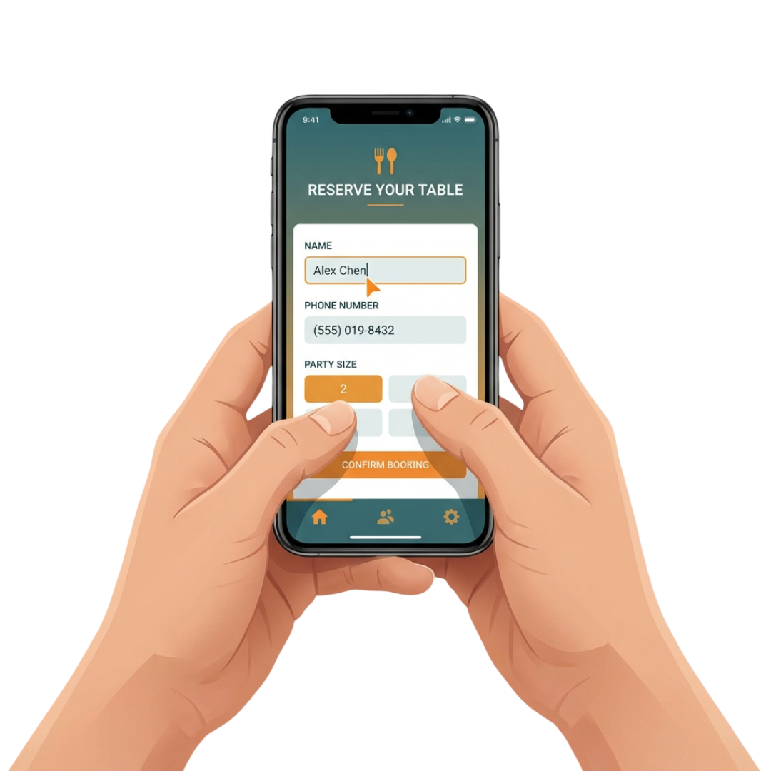 احجز مكانك بضغطة واحدة