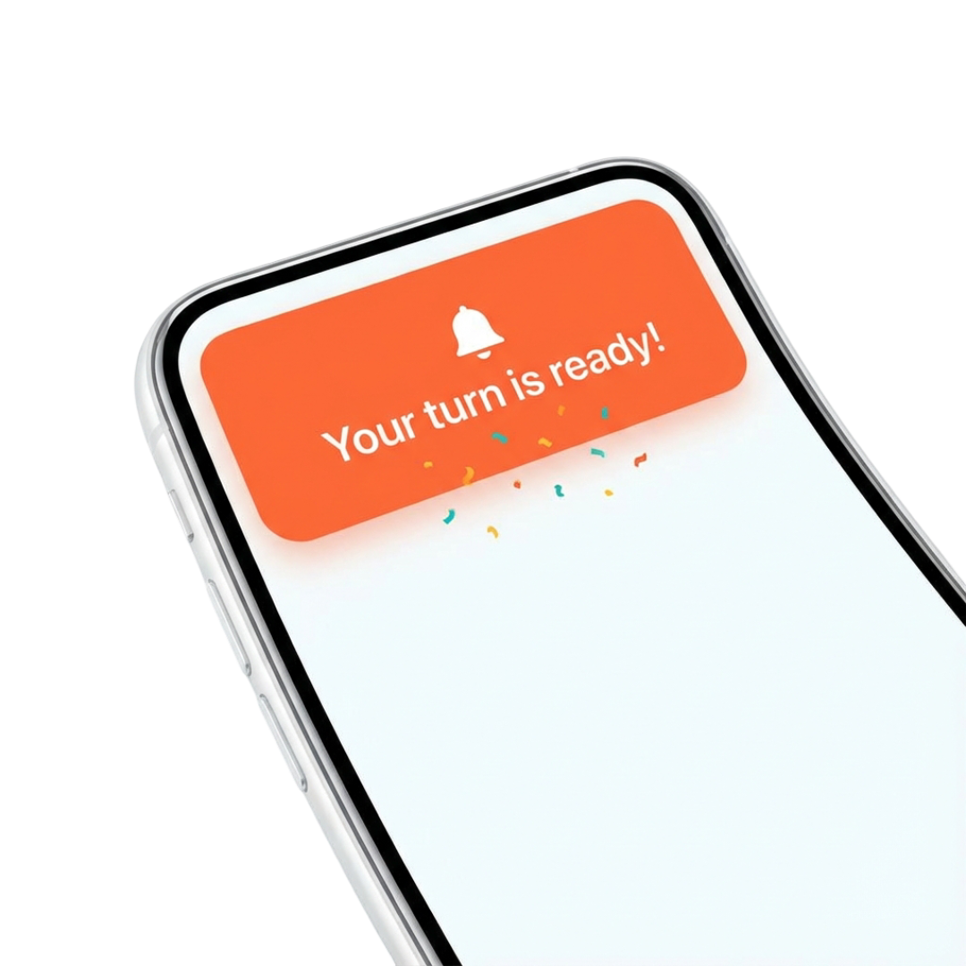 استلم إشعار عند اقتراب دورك
